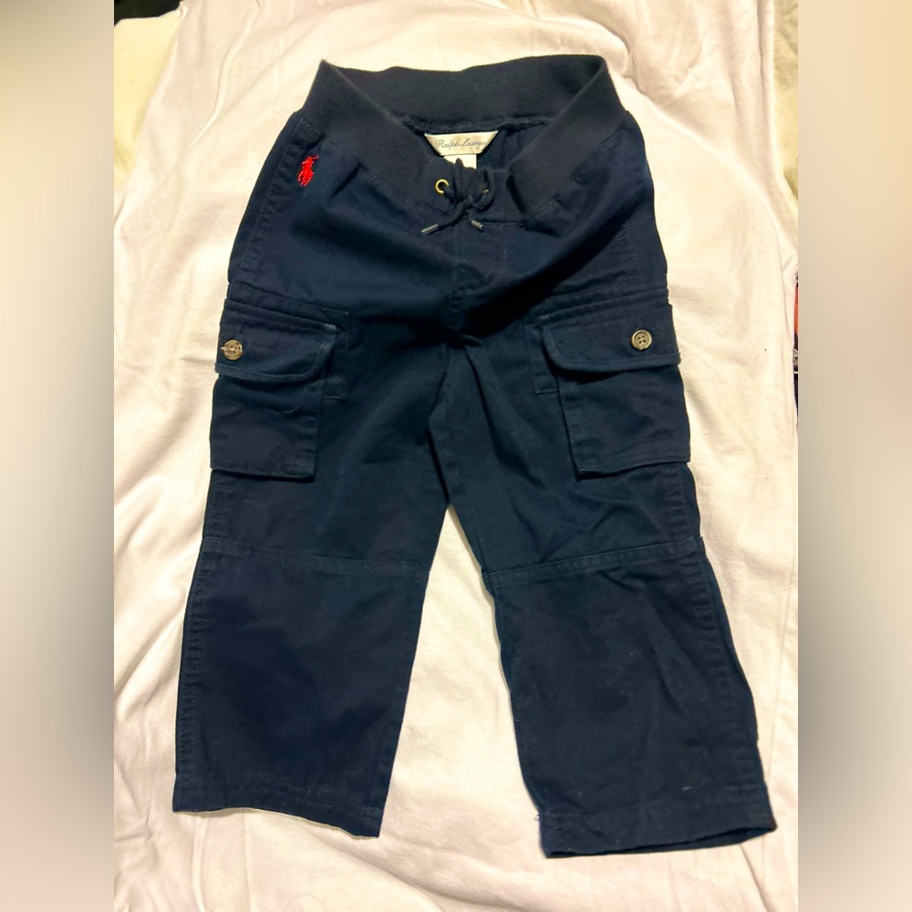 Ralph Lauren Toddler Cargo Pants , Navy Blue Color , Size 24 months